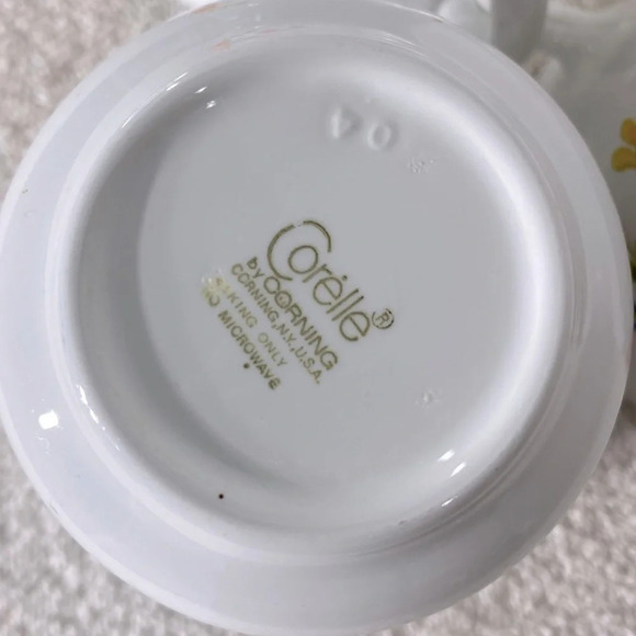 Vintage Corelle  By Corning Wildflower Mugs Coffee Cups x3 - Picture 7 of 10